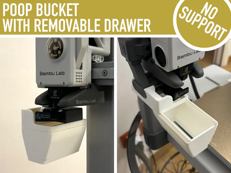 ADKS - A1 / A1 Mini Poop Bucket With Drawer