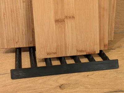Cutting board drying rack