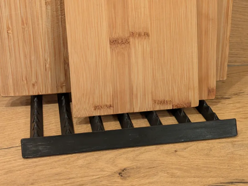 Cutting board drying rack