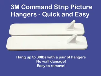 Picture Hanger for 3M Command Strips Quick & Lite