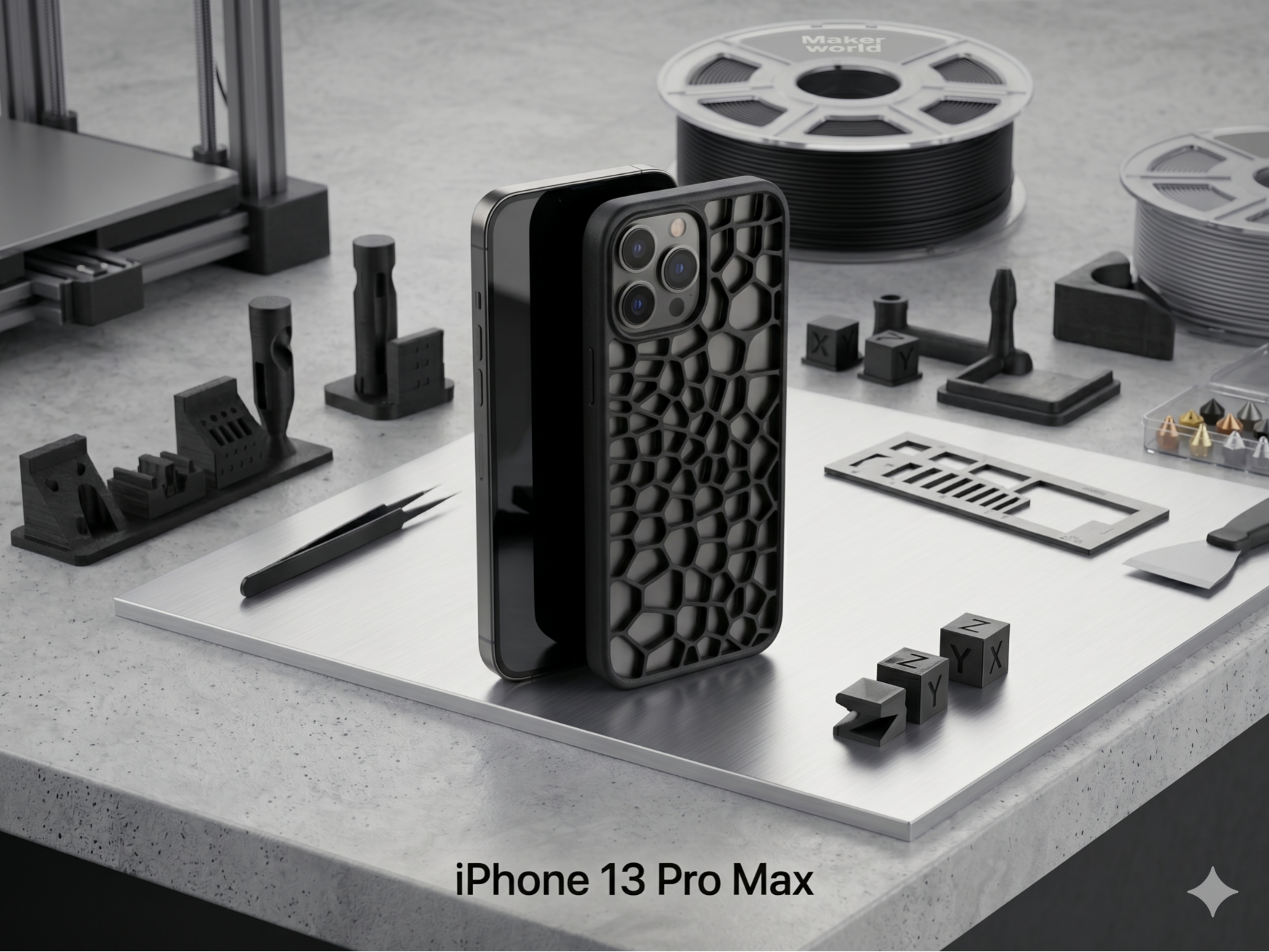 iPhone 13 Pro Max Voronoi Case