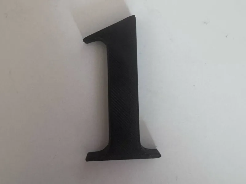 Number 1 for wall