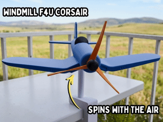 F4U WINDMILL — F4U Corsair Wind Spinner