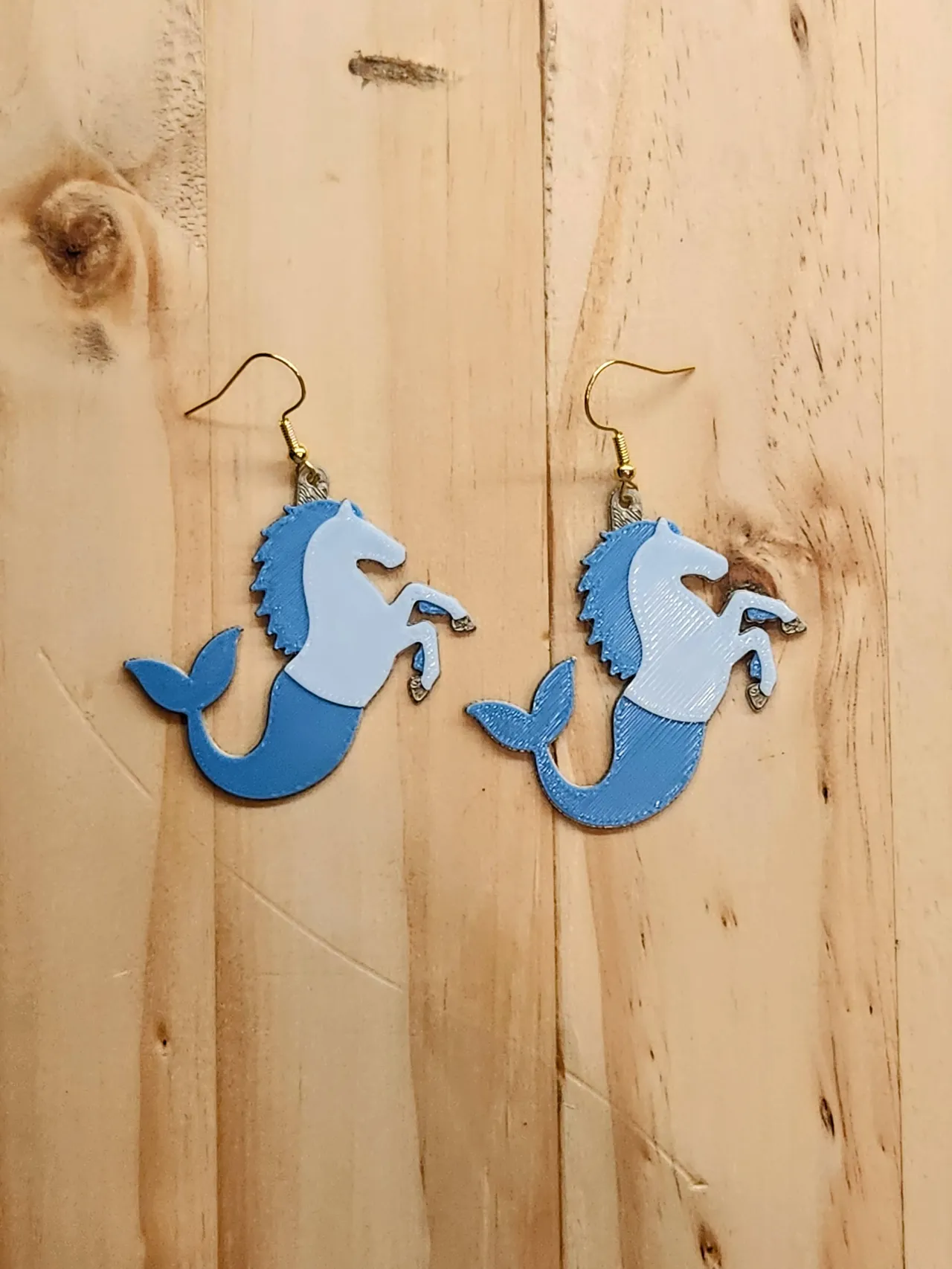 Hippocampus Earrings view 2
