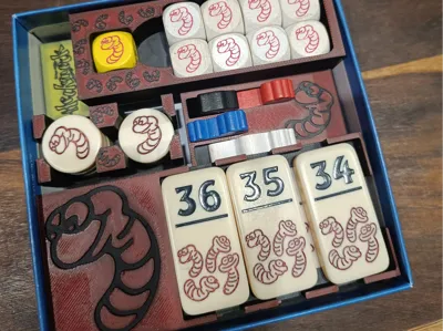 Pickomino + Extrawurm Insert /Heckmeck am Bratwurm