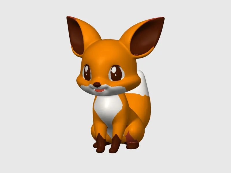 Cute little simple fox