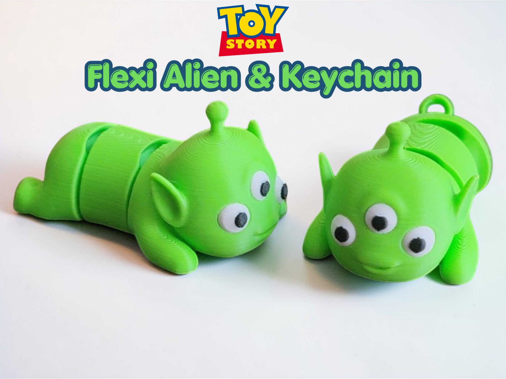 Flexi Toy Story Alien & Keychain