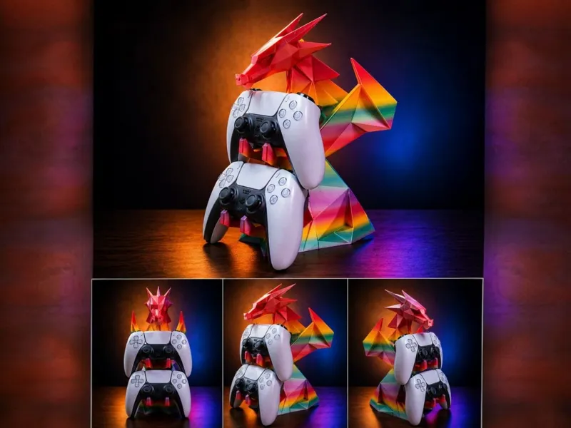 Dragon Controller Stand – Dual PS5 Holder