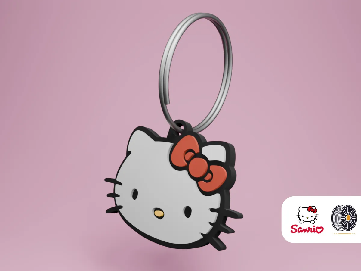 Hello Kitty | Sanrio Keychain Series - Free 3D Print Model - MakerWorld