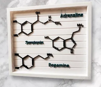 Adrenaline Serotonin Dopamine (Live Laugh Love) Sign