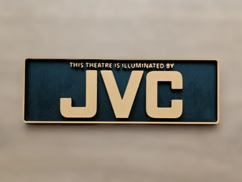 Plaque logo JVC