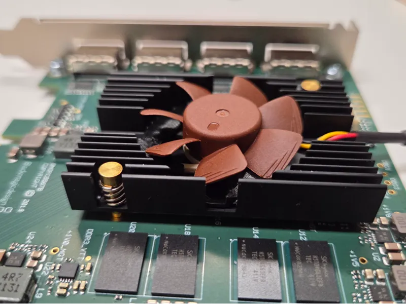Decklink Quad HDMI Noctua Frameless Fan Adapter