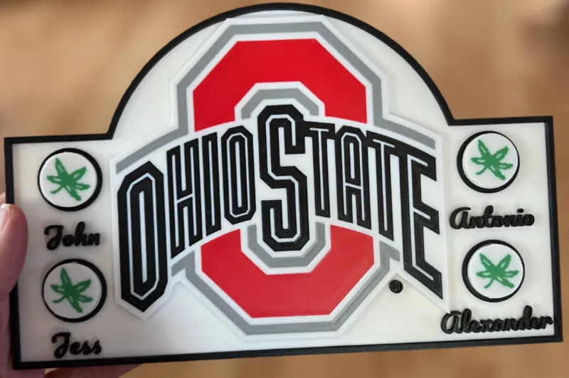 Ohio State Family Sign