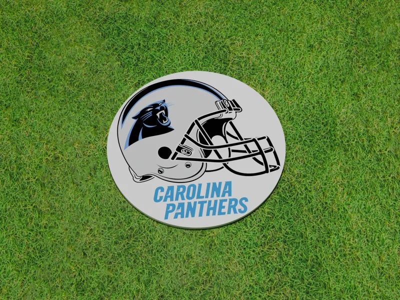 Carolina Panthers Helmet Coaster