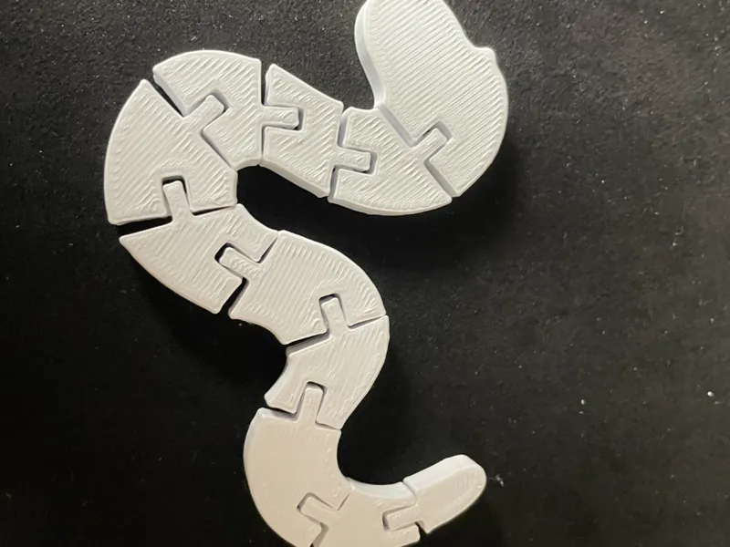 Cute flexi Articulated Snake Fidget!