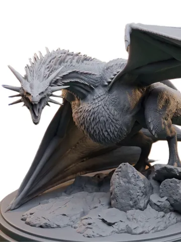 Escenografía en miniatura: Meleys the Red Queen – Ground Stance — vista de referencia 2