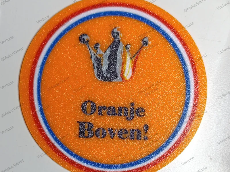 2 x Oranje Boven Coaster