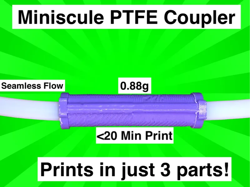 FIX For Broken PTFE Tubes: PTFE Tube Connector