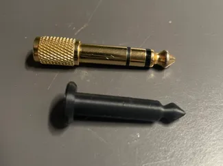 1/4" / 6mm Audio Phone Plug Dummy / Dust Cover