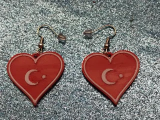 Earrings turkish heart / Ohrringe türkisches Herz