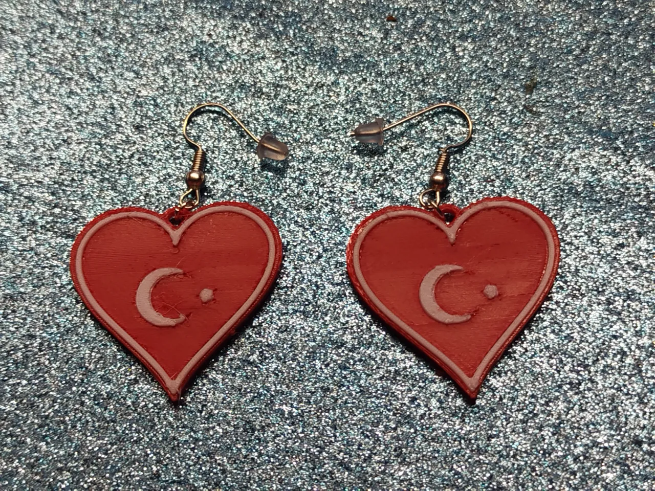 Earrings turkish heart / Ohrringe türkisches Herz view 2