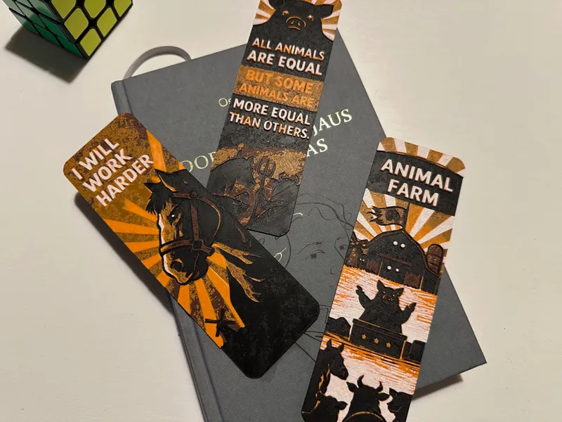 Animal Farm Bookmarks set (3 pcs)