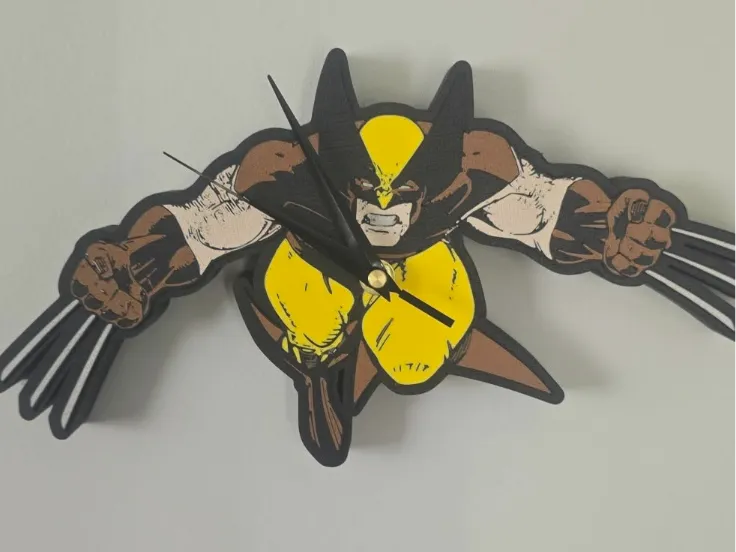 Wolverine Leaping Clock