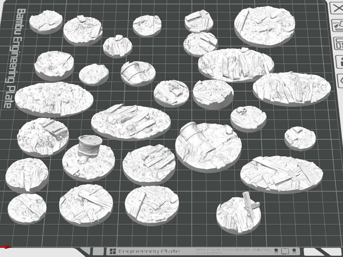 Trench Bases – Scalable Tabletop Miniature Bases