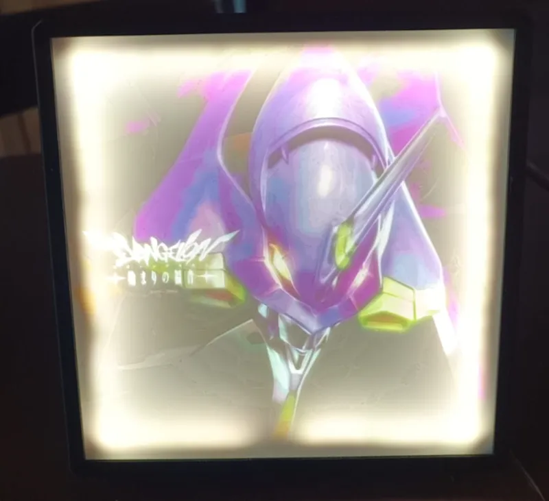 EVA 01 litofania neon genesis evangelion