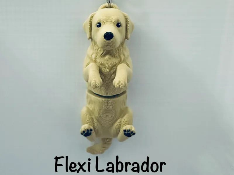 Flexi Labrador Keychain