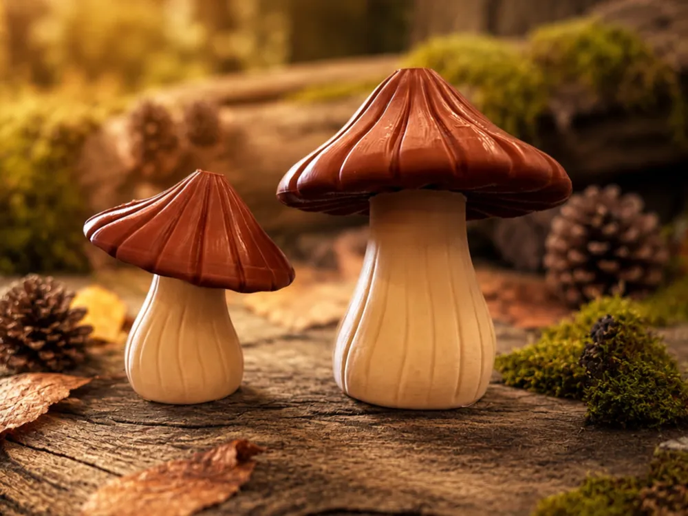 Modelo para impresión 3D: Forest Mushrooms. Referencia del modelo original.