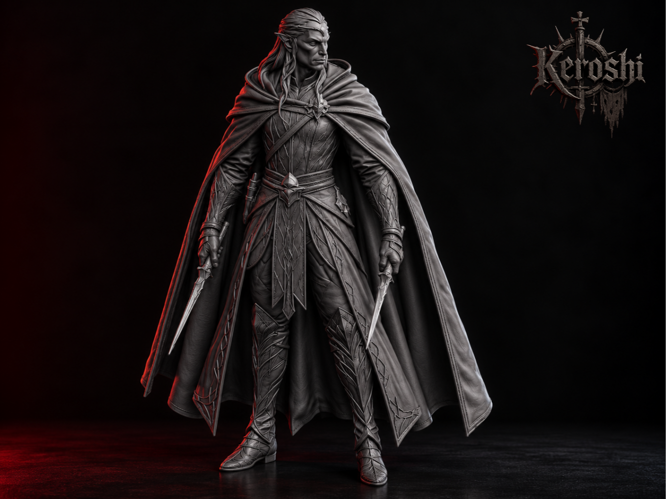 Elf Rouge 32mm - 3D printed People, in stock in India