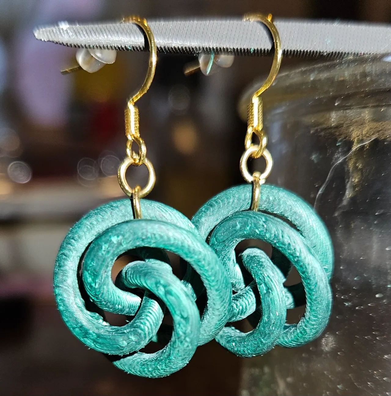 Complex Knot Earrings view 2