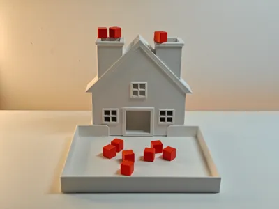 The Reverse Split House - two chimneys, one exit