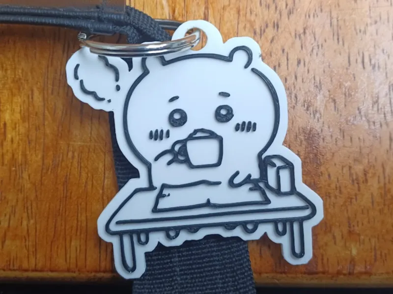 Chiikawa Sipping Keychain (No AMS)