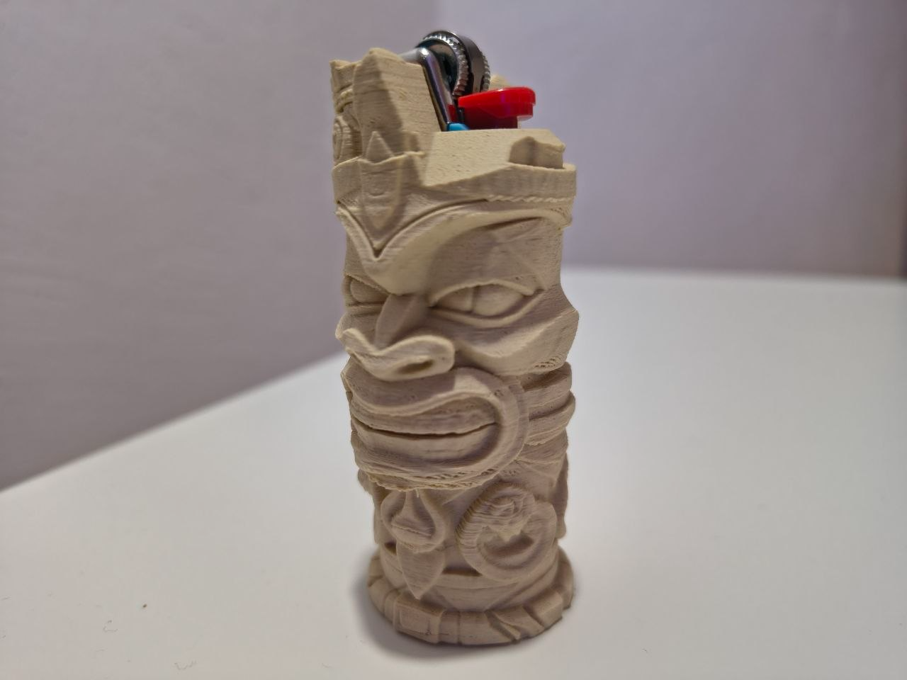 Tiki Guardian BIC Lighter Sleeve