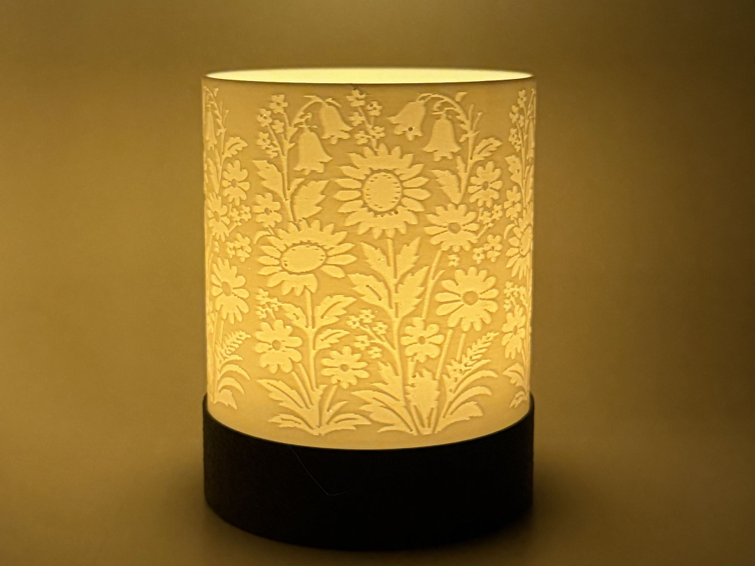Meadow Glow - Floral Tealight Holder (Fast Print)