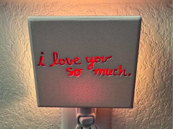 I Love You so Much Sign light