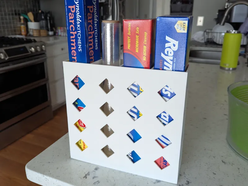 Kitchen Foil & Paper Inside Cabinet Holder