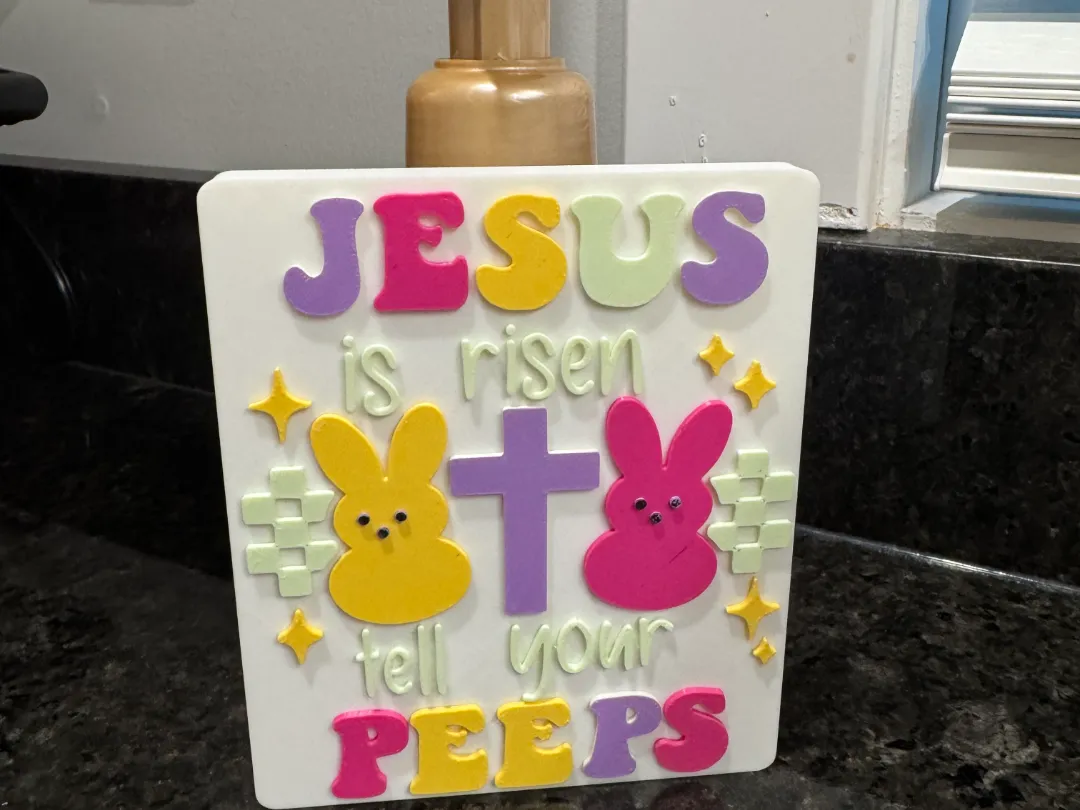 Jesus Is Risen – Tell Your Peeps - Free 3D Print Model - MakerWorld