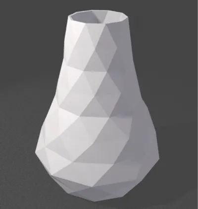 low poly vase