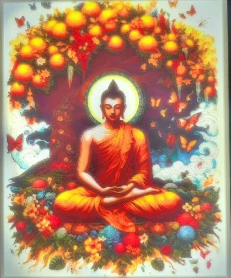 Litofania Budha Sakyiamuni