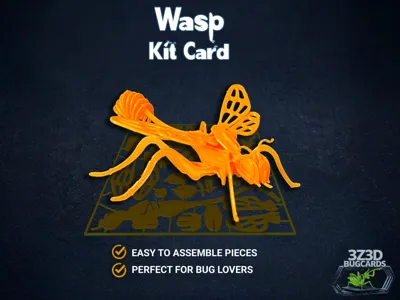 Wasp Bug Kit Card Puzzle - BugCards