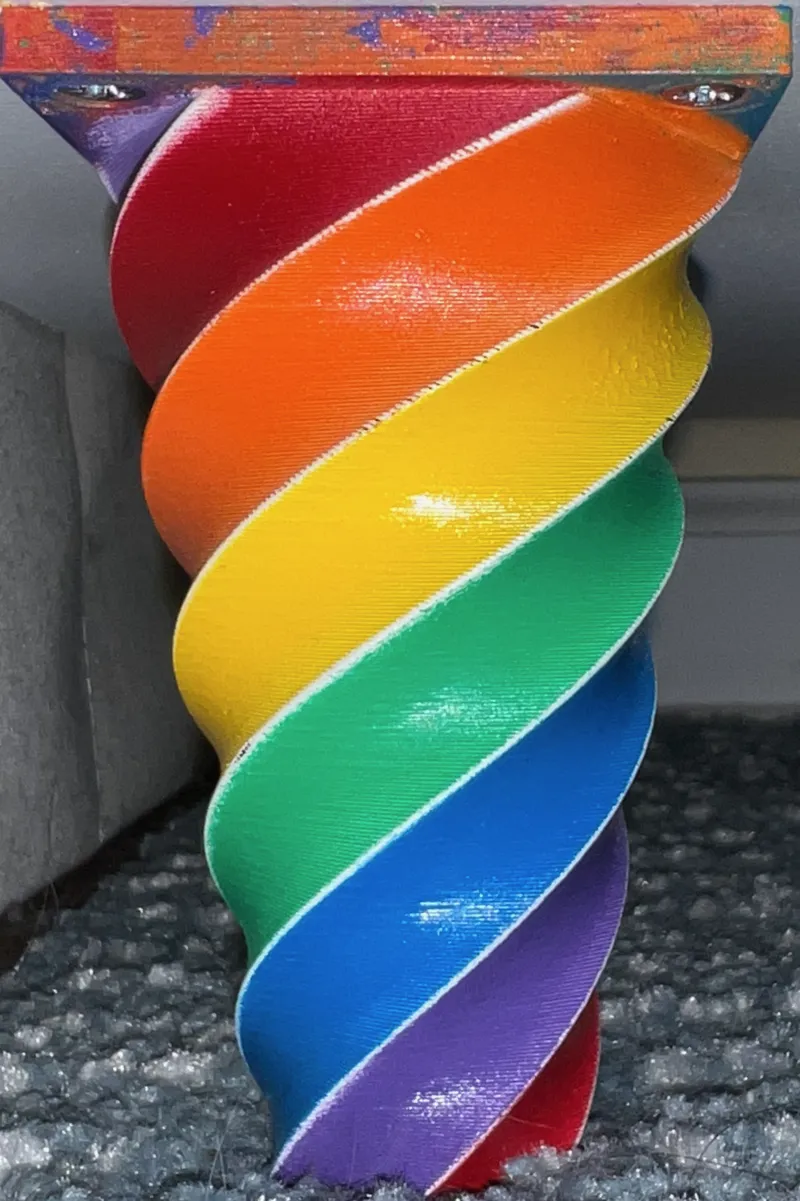 Spiral Rainbow Furniture Foot with Paint Mask