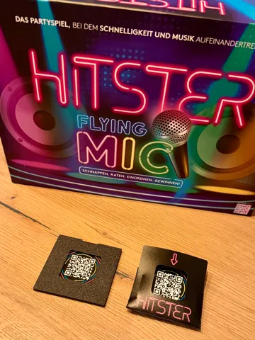 Modelo para impresión 3D: HITSTER Flying Mic – Kartenhülle / Reveal-Hülle — vista de referencia 2