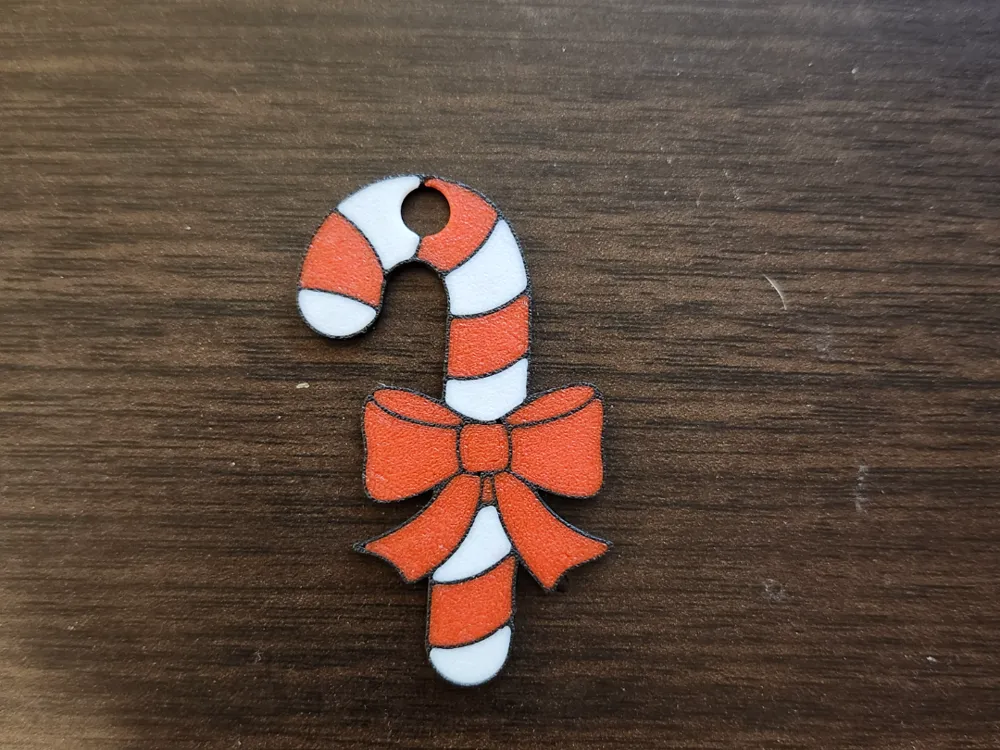 Candy cane keychain by rsrandha MakerWorld