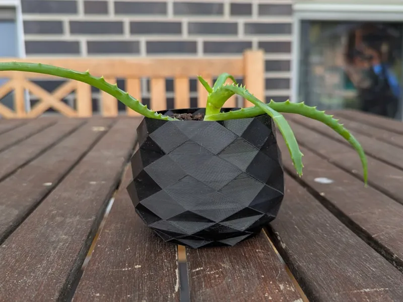 Vase Dreieckmuster