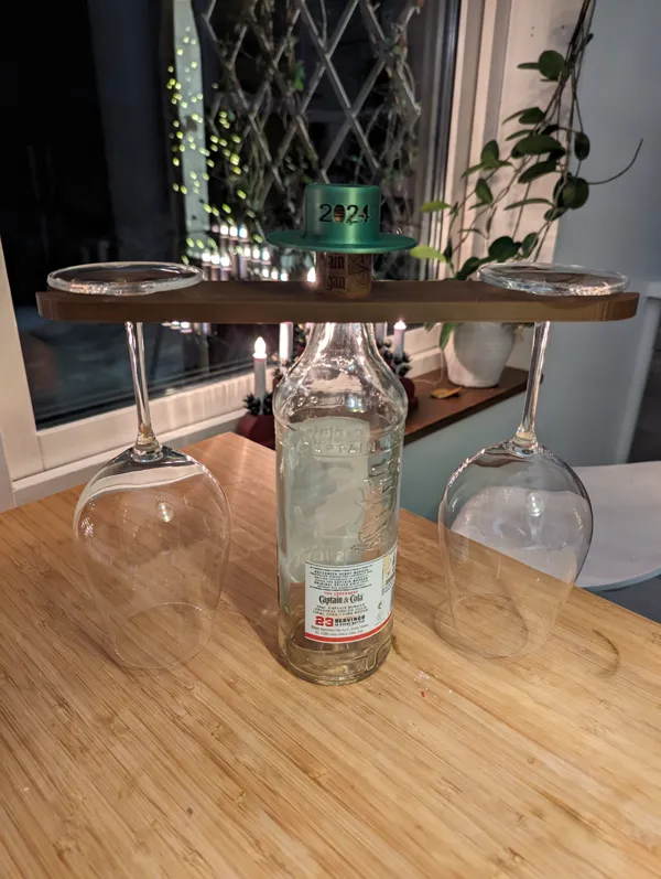 Porte-verres à vin pour bouteille