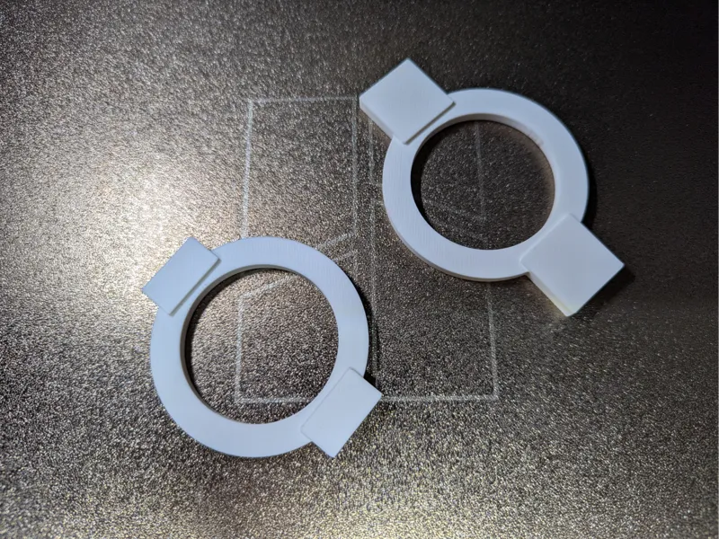 Double sided tape hygrometer mount