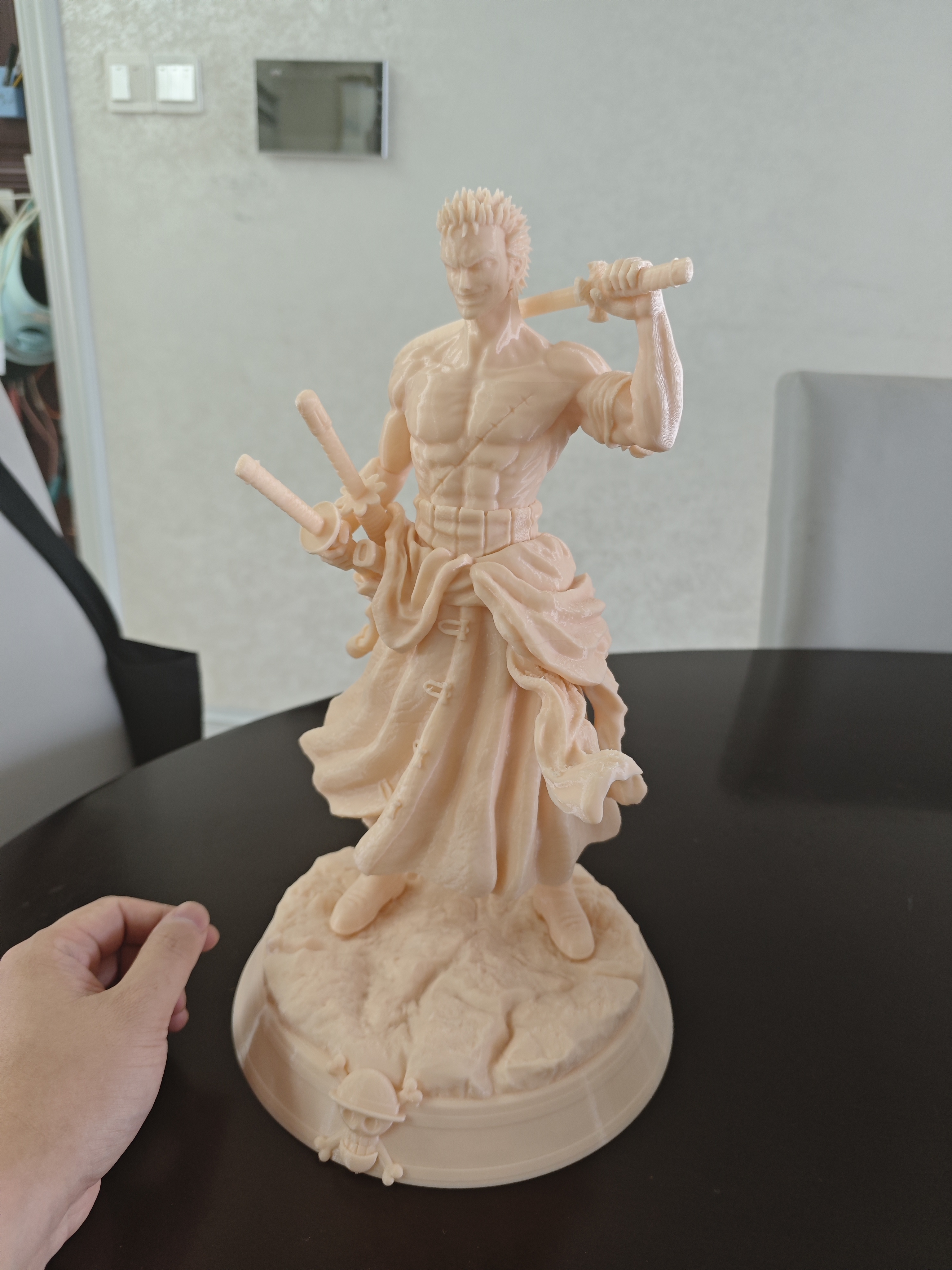 Miniatura 2 do modelo 3D 34cm海贼王 罗罗诺亚·佐罗 索隆 有缩小版 手办 优化支撑 新手友好 细节 还可以放大缩小